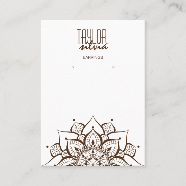 papel de manualidades de mandala Tarjeta de visual (Anverso)