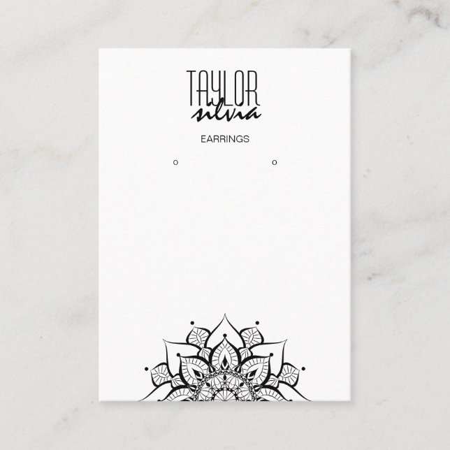 papel de manualidades de mandala Tarjeta de visual (Anverso)