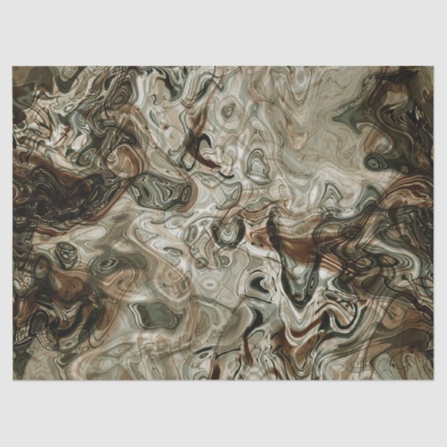 Papel de mármol de tono de la Tierra (Anverso)