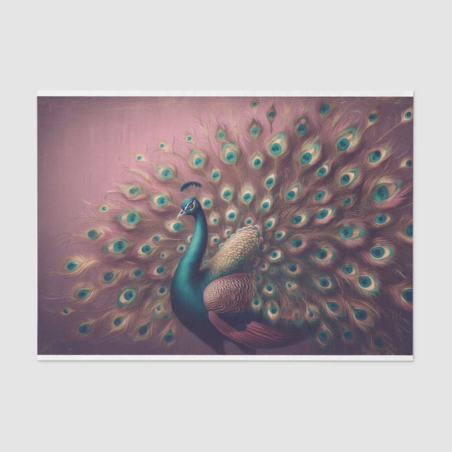 Papel de melocotón de descomposición de aves de pa (Anverso)