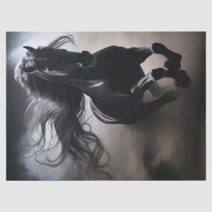 Papel de melocotón frisón negro