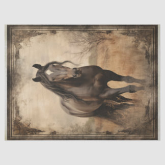 Papel de melocotón negro marrón de caballos