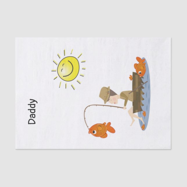 Papel de melocotón Pescador Pescador Sombra (Anverso)