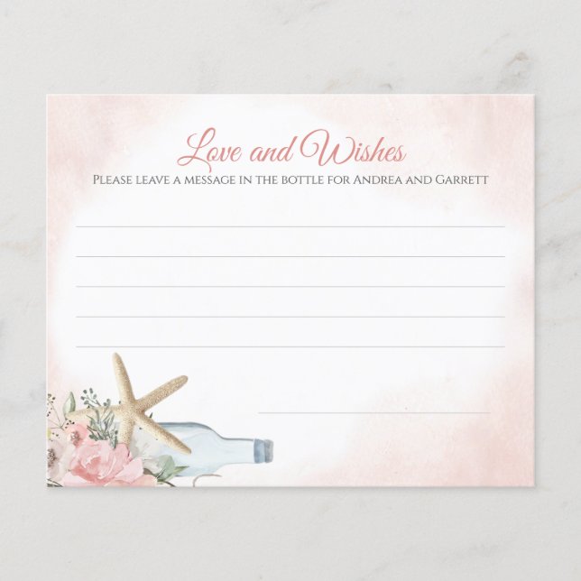 Papel de mensaje para la botella (Frente)