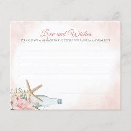 Papel de mensaje para la botella