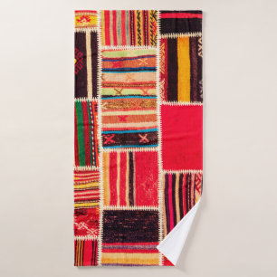 Papel de moqueta turca hecho a mano. Patchwork pat