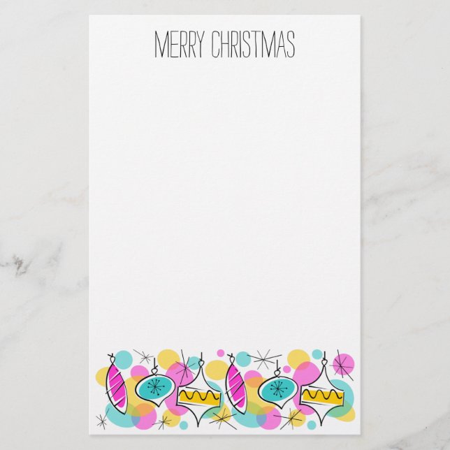Papel de Navidades de la línea Baubles de árbol re (Anverso)