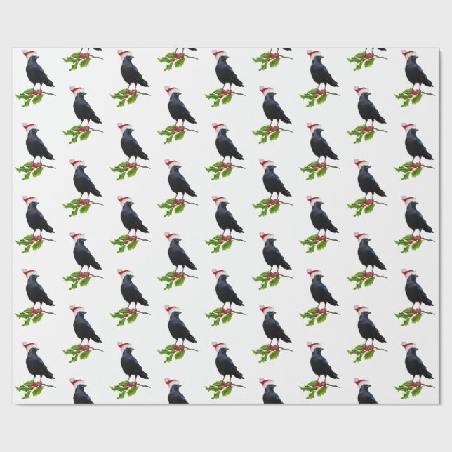 Papel de Navidades de Santa Crow (Superficie plana)