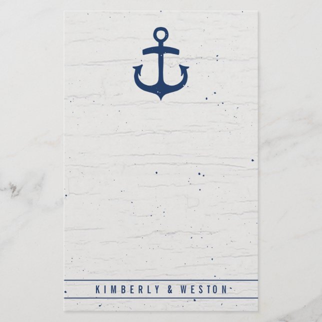 Papel de nota de Boda náutico ruso / Armada (Anverso)
