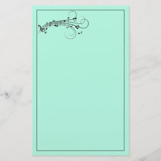 Papel de nota de la música