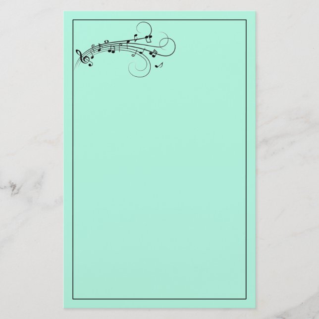 Papel de nota de la música (Anverso)