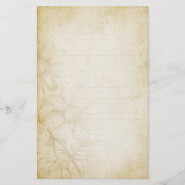 Papel de nota floral en línea