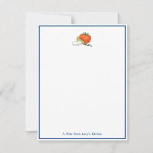 Papel de notas de chef italiano Caprese