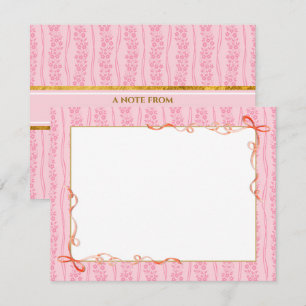 Papel de notas floral rosa Bloc de notas de pape