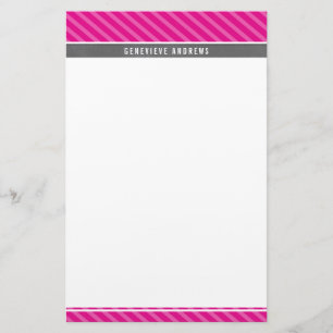 PAPEL DE NOTAS franja diagonal gris intenso rosa b