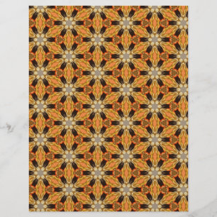 Papel de origami naranja negro personalizable hobb