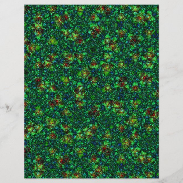 Papel de origami Personalizable marrón verde arte  (Frente)