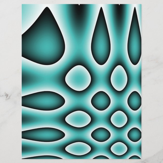 Papel de origami, puntos abstractos de Aqua Blue y (Frente)