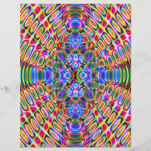 Papel de origami, resumen, colores inversos en la  (Frente)