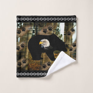 Papel de oso negro de águila de águila de águil