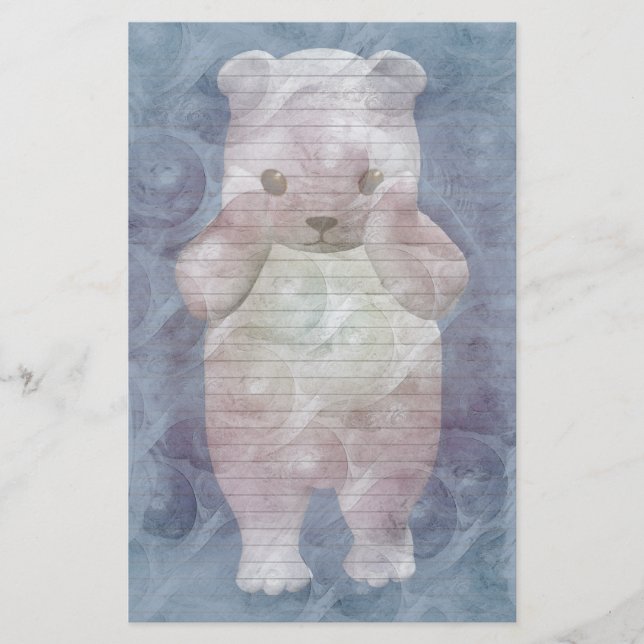 Papel de oso polar-líneas opcionales (Anverso)