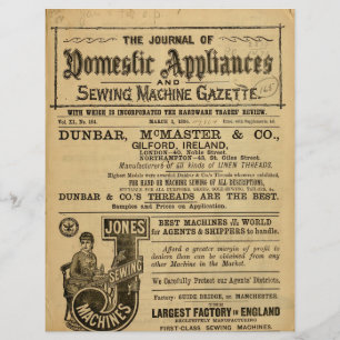 Papel de página de catálogo de antigua máquina de 