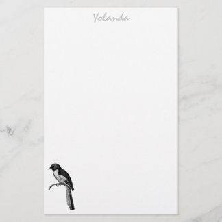 Papel de pájaro personalizado