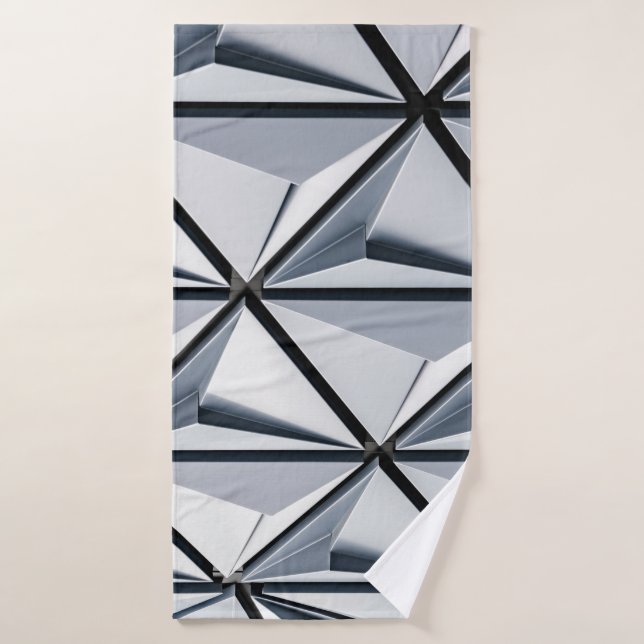 Papel de pantalla digital gris y negro (Toalla de baño)