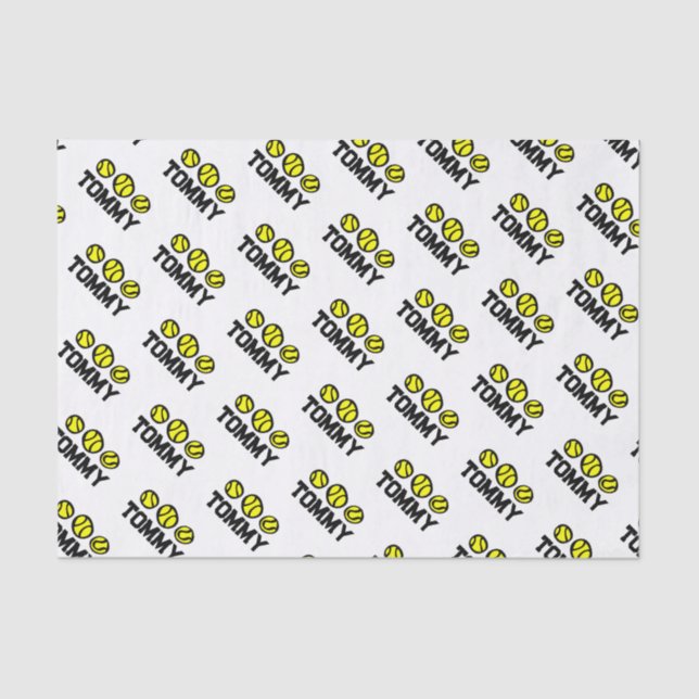 Papel de papel de regalo personalizado para el jug (Anverso)