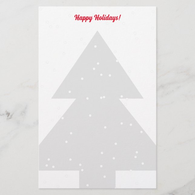 Papel de papel de silueta de árbol de Navidad pers (Anverso)