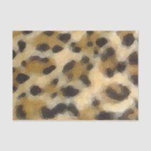 Papel de papel de tejido de impresión de leopardo 