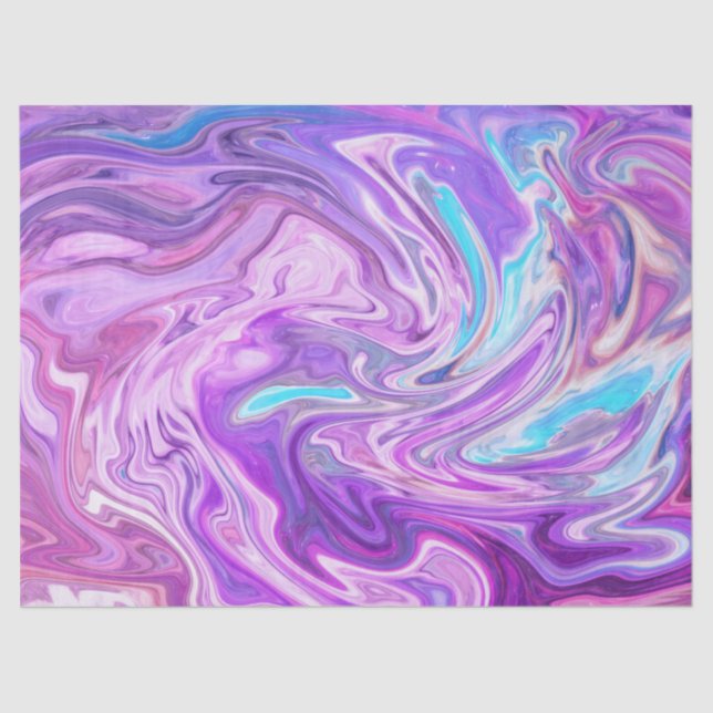 papel de papel de tejido de remolinos rosa azul y  (Anverso)