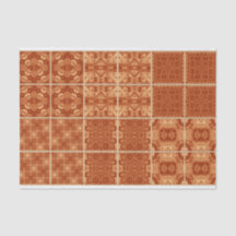 Papel de papel de tejido de tejas rojas, naranjas 