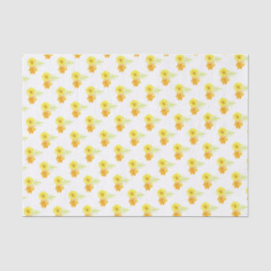 Papel de papel de tela de regalo amarillo naranja 