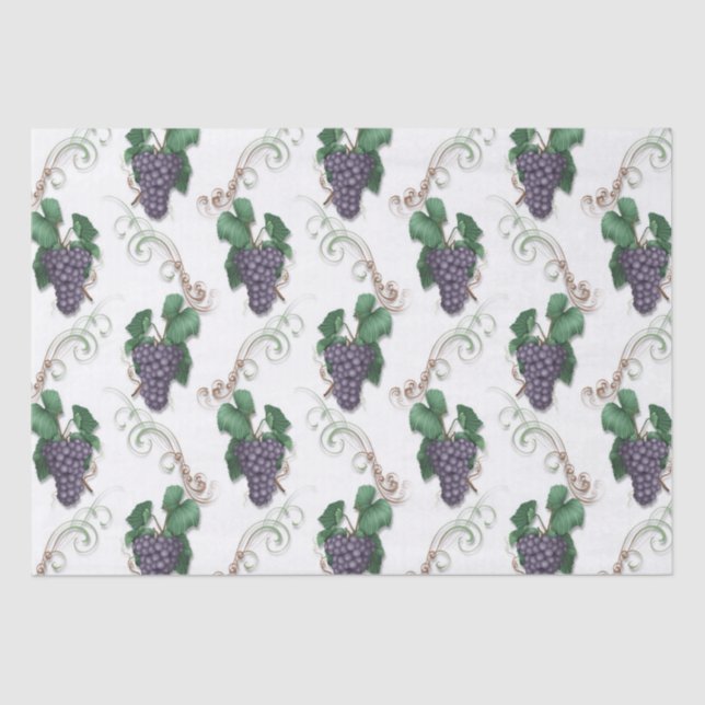 Papel de papel higiénico para regalo de uva de vin (Anverso)