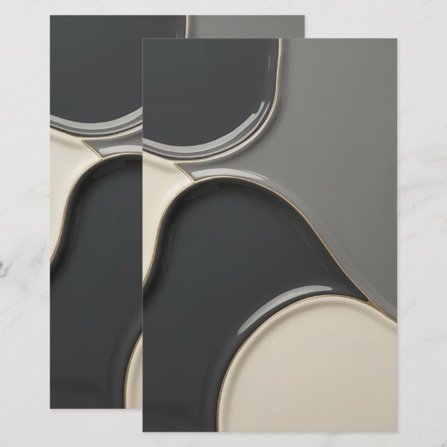 Papel de papel multipropósito en gráfico elegante (Anverso / Reverso)