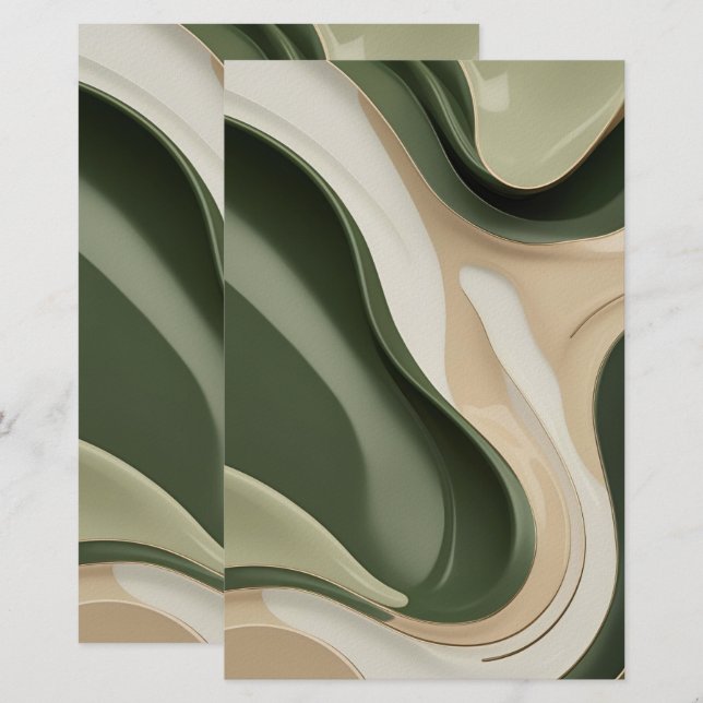 Papel de papel multipropósito en gráfico elegante (Anverso / Reverso)