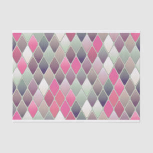 papel de papel rosa verde de diamante pastel