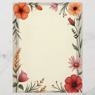 Papel de papelería Boho Chic