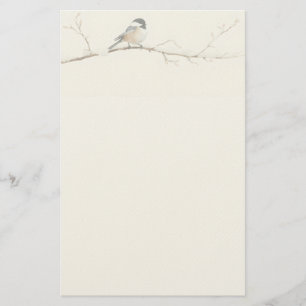 Papel de papelería de acuarela minimalista de carb