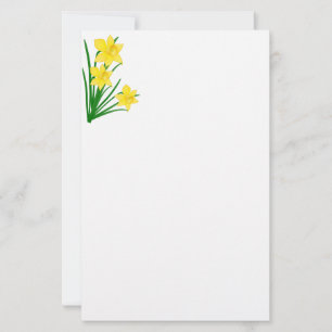 Papel de papelería de Daffodils