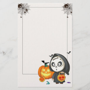Papel de papelería de Halloween espeluznante