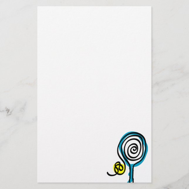 Papel de papelería de tenis (Anverso)