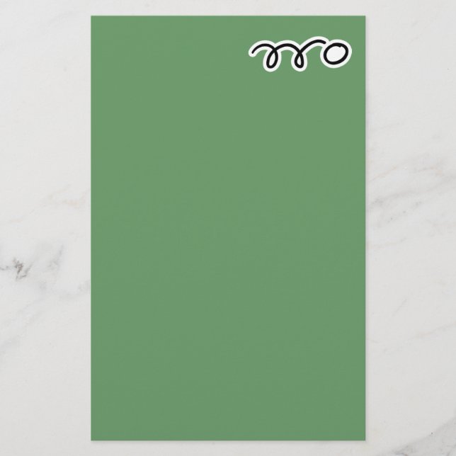 Papel de papelería de tenis de mesa para escribir  (Anverso)