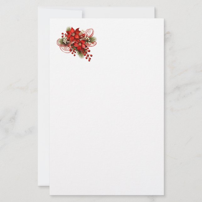 Papel de papelería de vacaciones de Navidad (Anverso)
