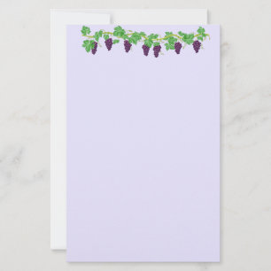 Papel de papelería de vid de uva