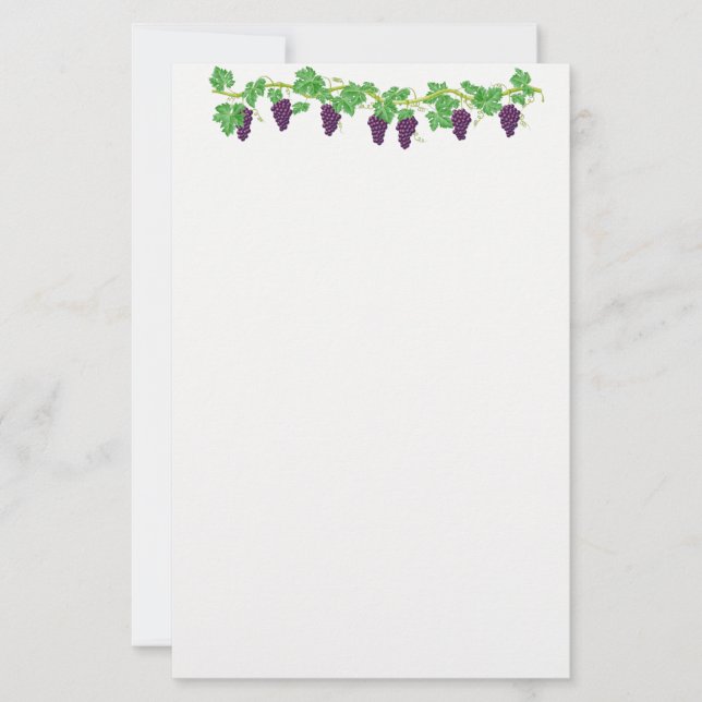 Papel de papelería de vid de uva (Anverso)