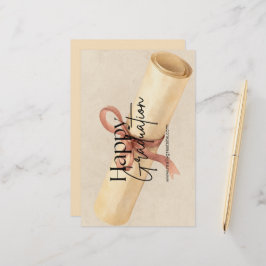 Papel de papelería elegante para graduación feliz