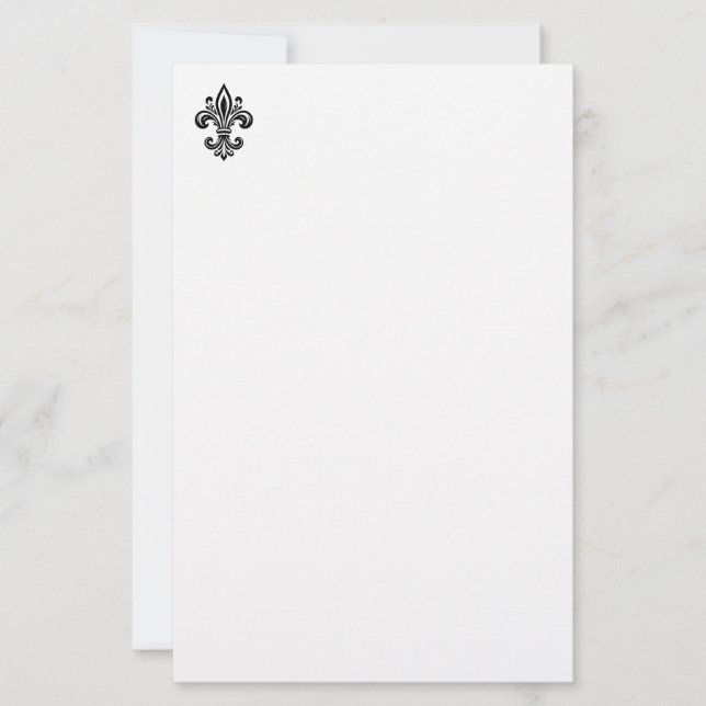 Papel de Papelería Fleur De Lis (Anverso)