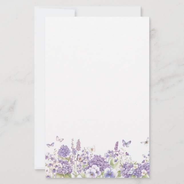 Papel de papelería floral (Anverso)